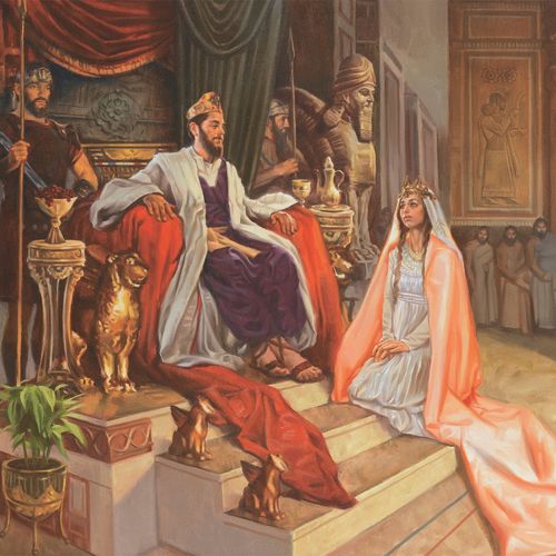 Queen Esther before the king