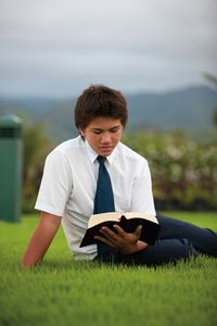 youth reading scriptures