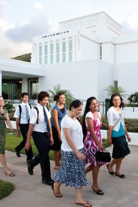 youth at temple