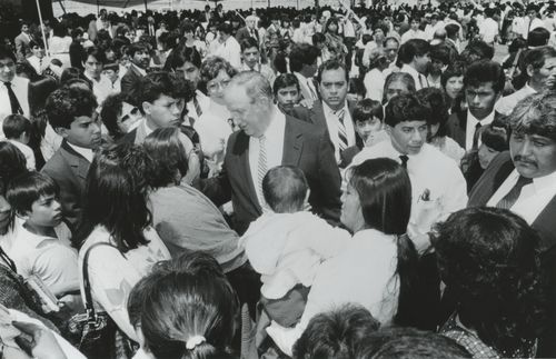 Richard G. Scott with Mexican Saints