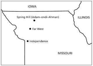 mapa, zachodnie Missouri