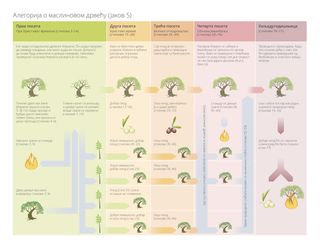 табела са објашњењем алегорије о маслиновом дрвету