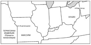 карта, северо-восточная часть США