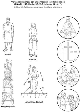 aktivitetsside: Mormons boks profeter vitner om Jesus Kristus