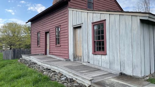 ADA ramp on the back of the Joseph and Emma Smith Home.