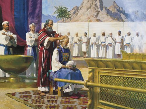 Moses Calls Aaron to the Ministry, by Harry Anderson