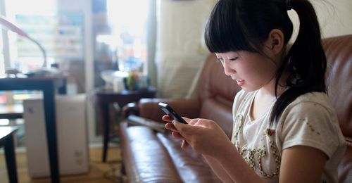 young woman on a smart phone