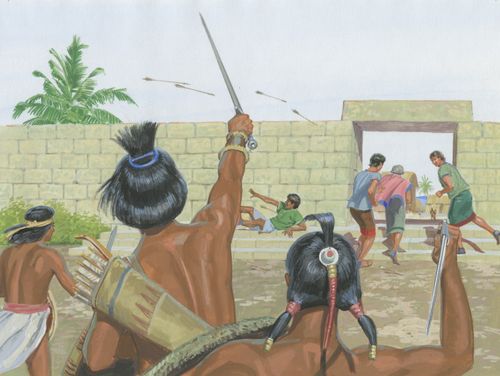 Lamanites fighting Noah’s people