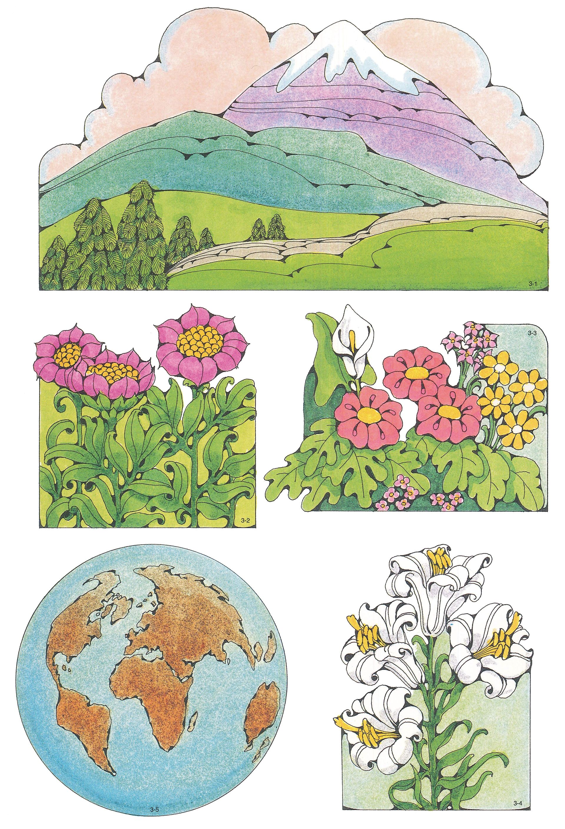 Primary Visual Aids: Cutout 3-1, Mountain.