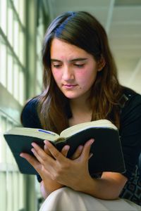 youth reading scriptures