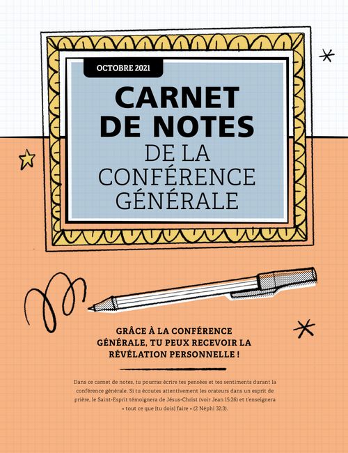 Carnet de notes de la conférence générale