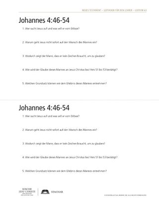 handout, John 4