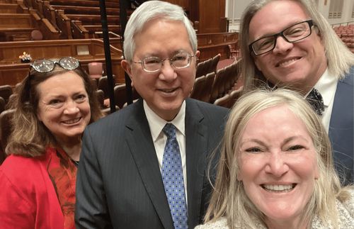 Jeff and Melissa with Elder and Sister Gong