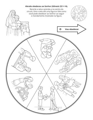 página de atividade: Abraão obedeceu ao Senhor