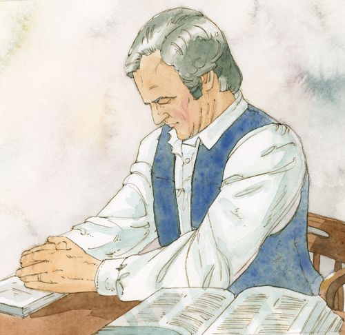 Joseph Smith Sr. praying