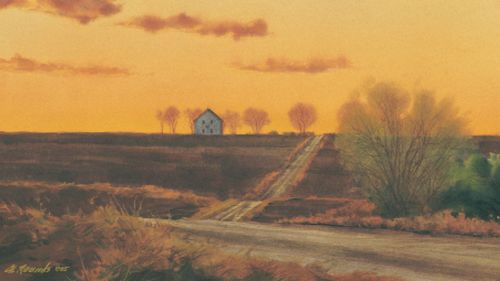 painting of Far West, Missouri
