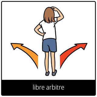 Pictogramme de l’Évangile pour « libre arbitre »