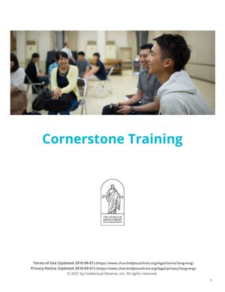 cornerstone training handout