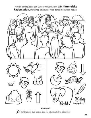 Responses to Heavenly Father’s Plan coloring page