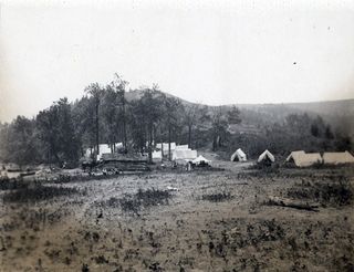Photograph labeled "The Cardston Campsite"