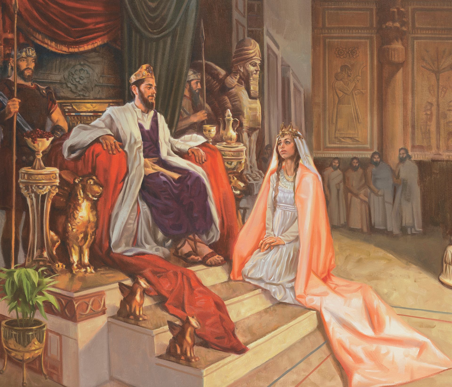 Queen Esther Saves Jehovah's People, by Sam Lawlor