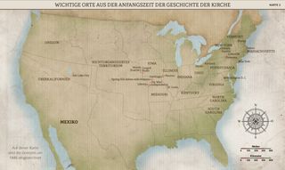 Karte 2: Wichtige Orte aus der Anfangszeit der Geschichte der Kirche