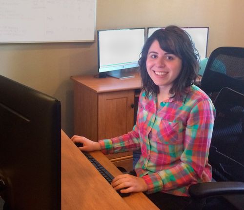 woman at computer