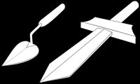 trowel and sword