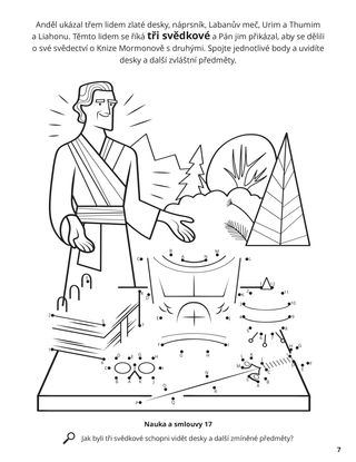 The Three Witnesses of the Book of Mormon coloring page