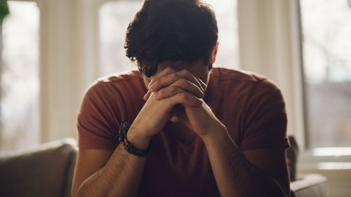 man praying