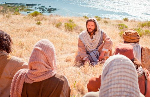 Christ teaching His disciples