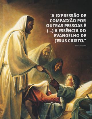 Jesus Cristo curando uma menina