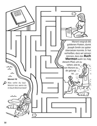 The Golden Plates: From Moroni to Joseph coloring page