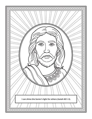 activity page: I can shine the Savior’s light for others