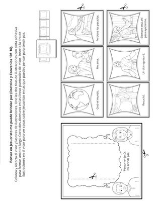 Hoja de actividades: Jesús me brinda paz