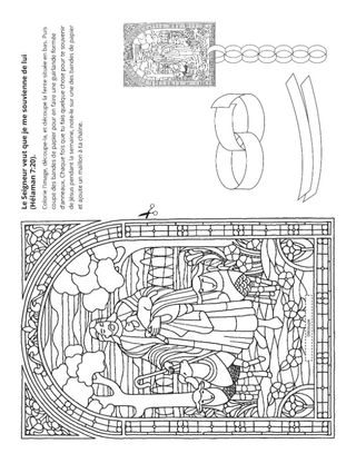 page des activités : le Seigneur veut que je me souvienne de lui