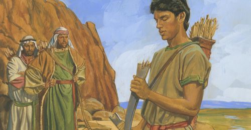 Nephi and his broken bow