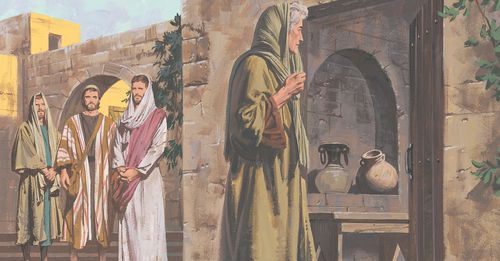 Jesus tells His disciples that the widow gave more than the rich man - ch.45-5