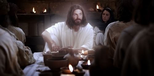 Luke 24:36–41, 44–49; John 20:21, The resurrected Christ sits with His disciples