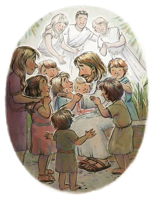 Jesus blessing children