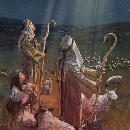 shepherds seeing light from heaven