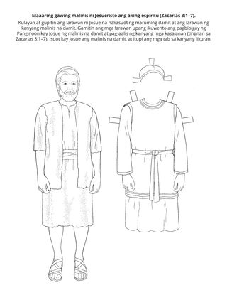 pahina ng aktibidad: Maaaring linisin ni Jesucristo ang aking espiritu