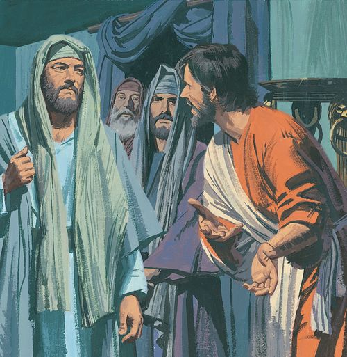 The Pharisees hear about Jesus raising Lazarus from the dead - ch.44-1
