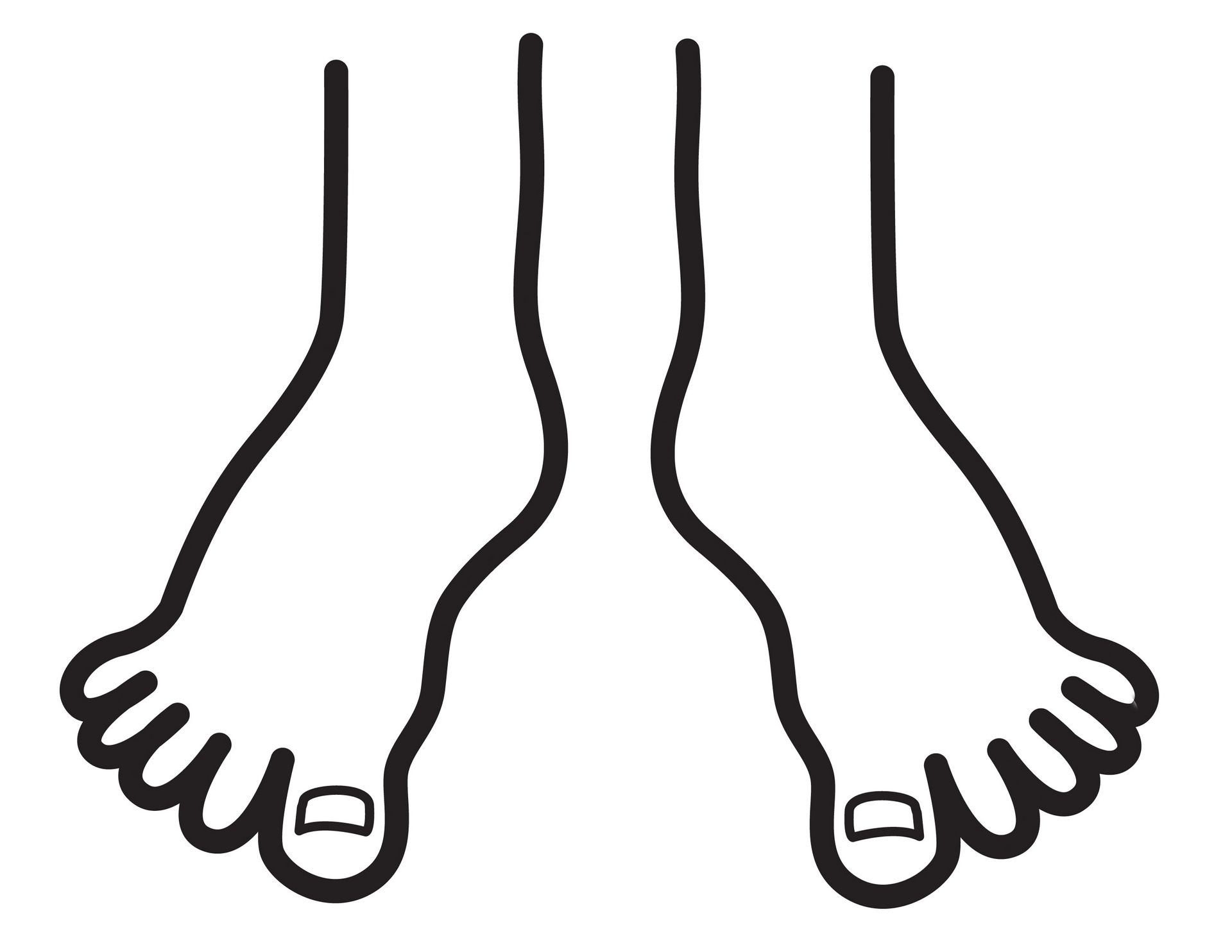 An illustration of two feet.