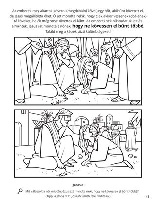 Jesus Tells Woman to Sin No More coloring page