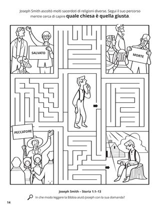 Joseph Smith Wanted to Know Which Church Was Right coloring page