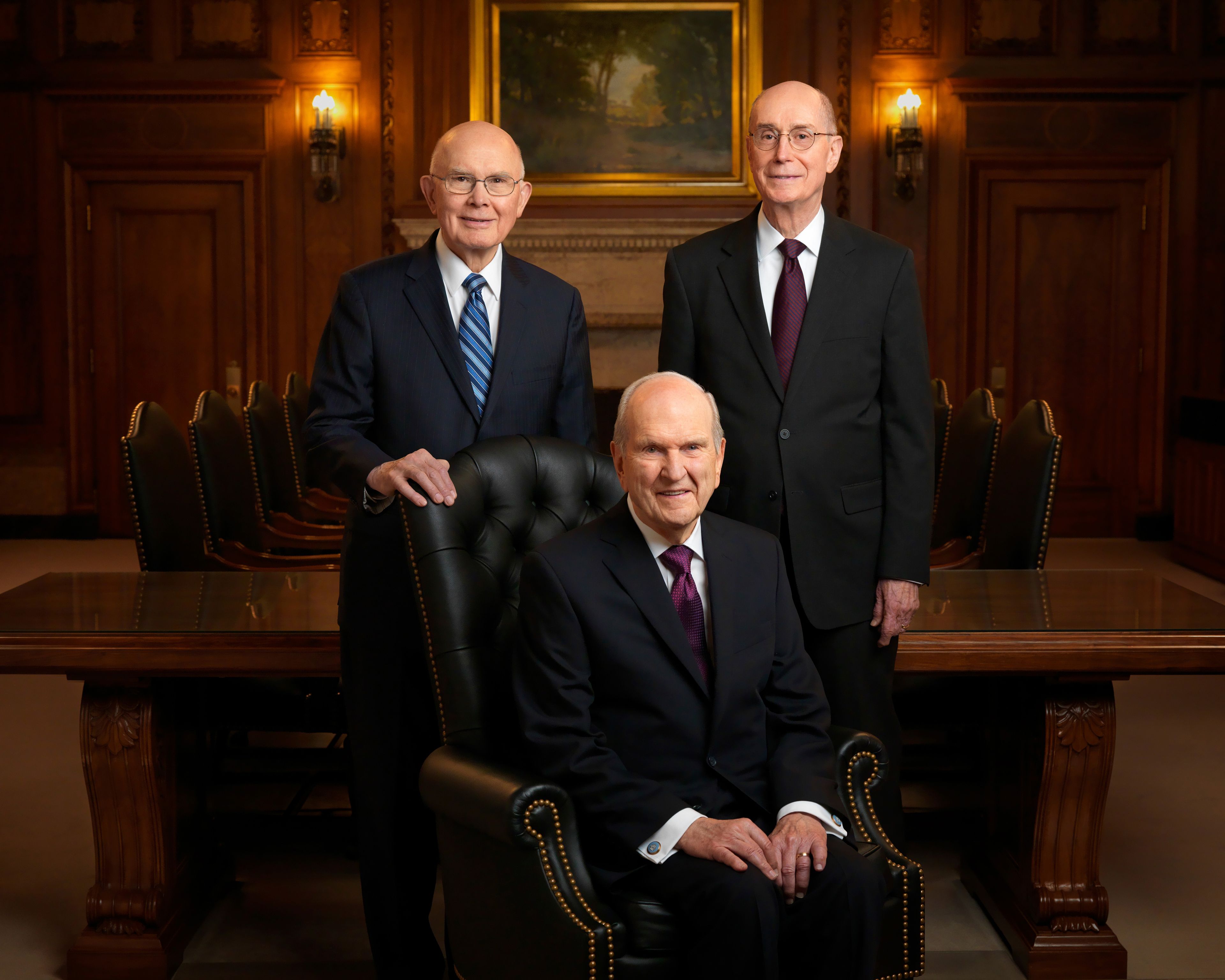 The Official Portrait of the First Presidency.
