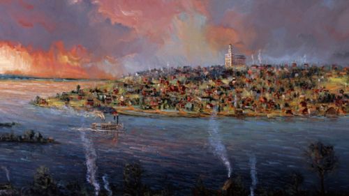 painting of Nauvoo, Illinois