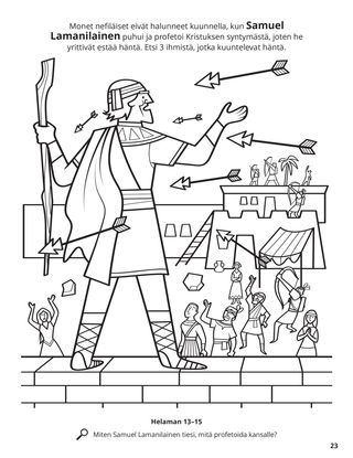 Samuel the Lamanite coloring page