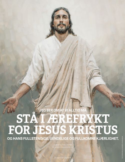 plakat med Jesus Kristus